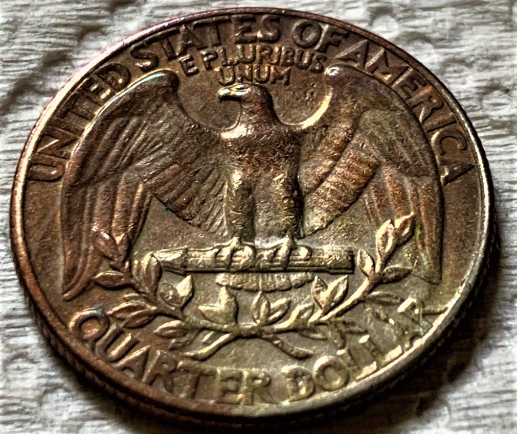 1965-Washington-Quarter-With-Copper-Toning?-Or-Partial-Clad?-Weighs-5.58-G-Any-Help-Much-Appreciated